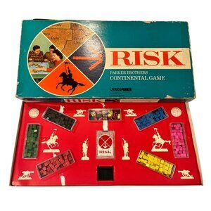 Vintage 1968 Risk Board Game: Parker Brothers Continental Strategy Game